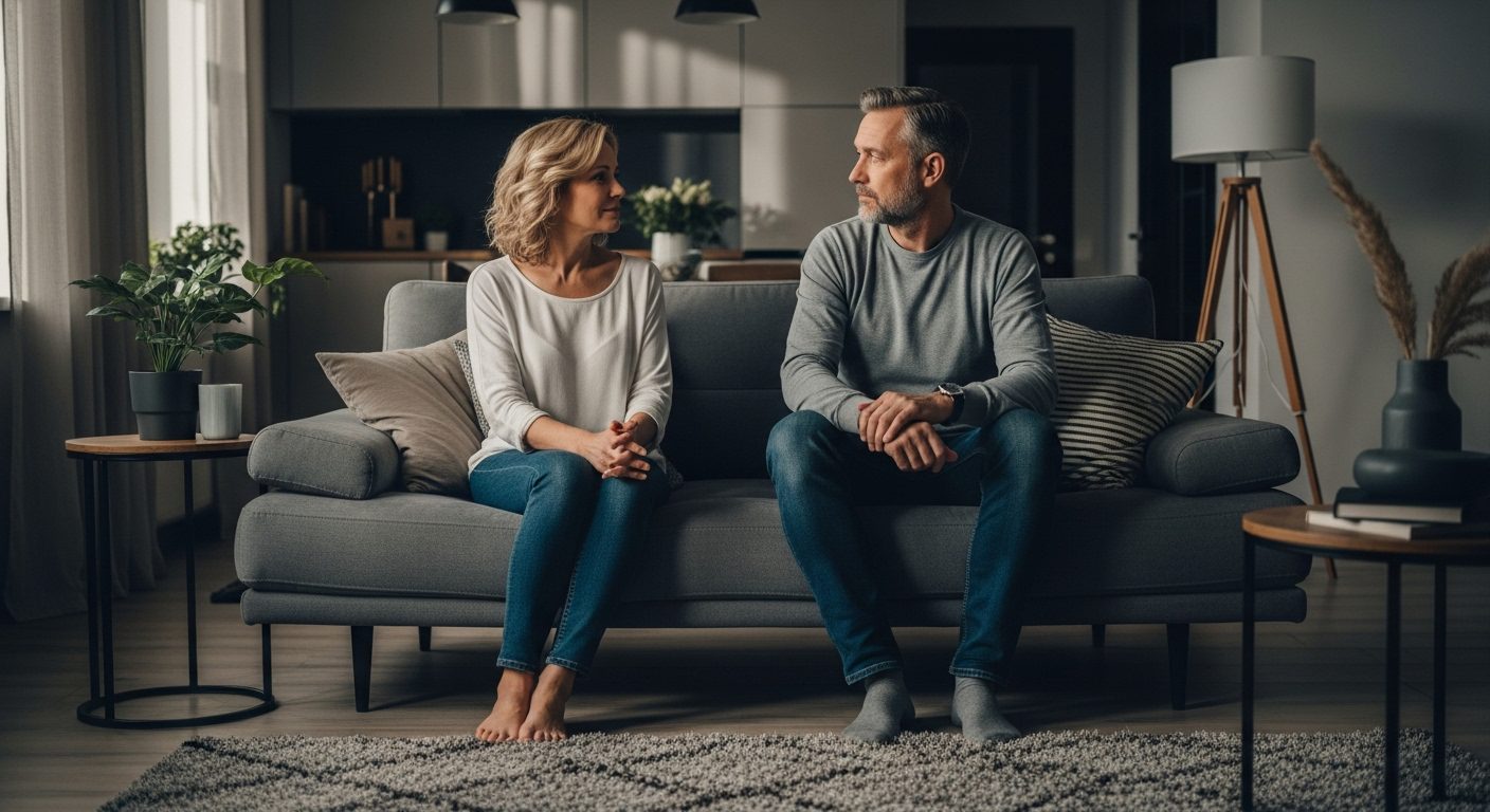 emotional neglect vs incompatibility in marriage couple reflecting
