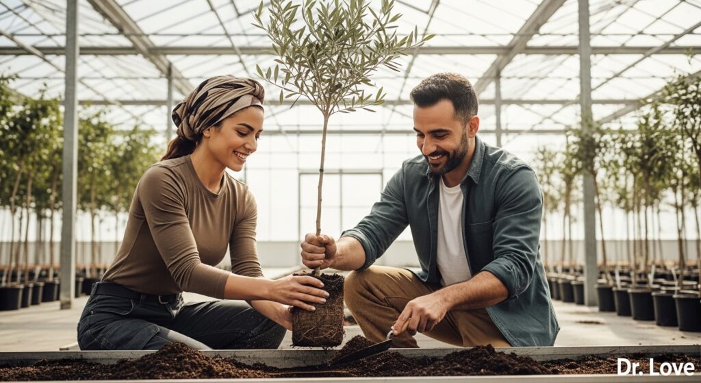 Couple working together on a joint task to restore trust after betrayal